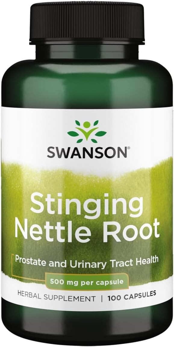 Swanson’s Stinging Nettle Root 500 mg 100 Caps, Prostate & Urinary Tract Health