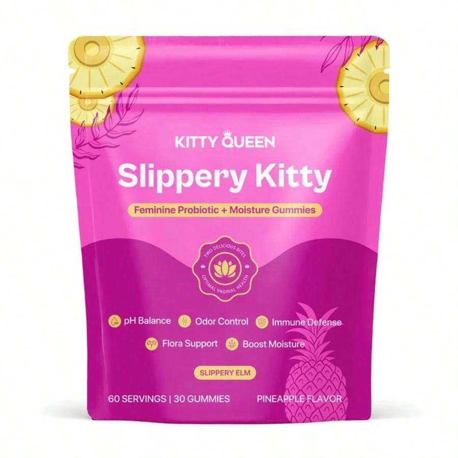 Slippery Kitty Feminine Probiotic + Moisture Gummies – All in One Solution with