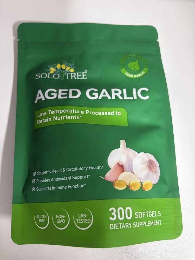 Best Aged Garlic Extract, 300 Softgels, 7500mg Odorless | Heart & Immune Pack 1