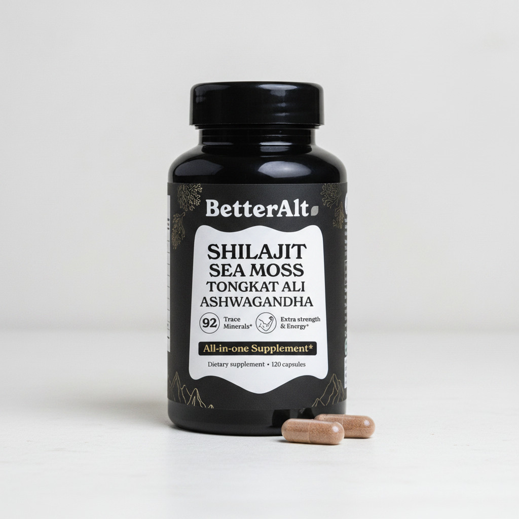 BetterAlt Sea Moss Ashwagandha 120 Capsules New Sealed