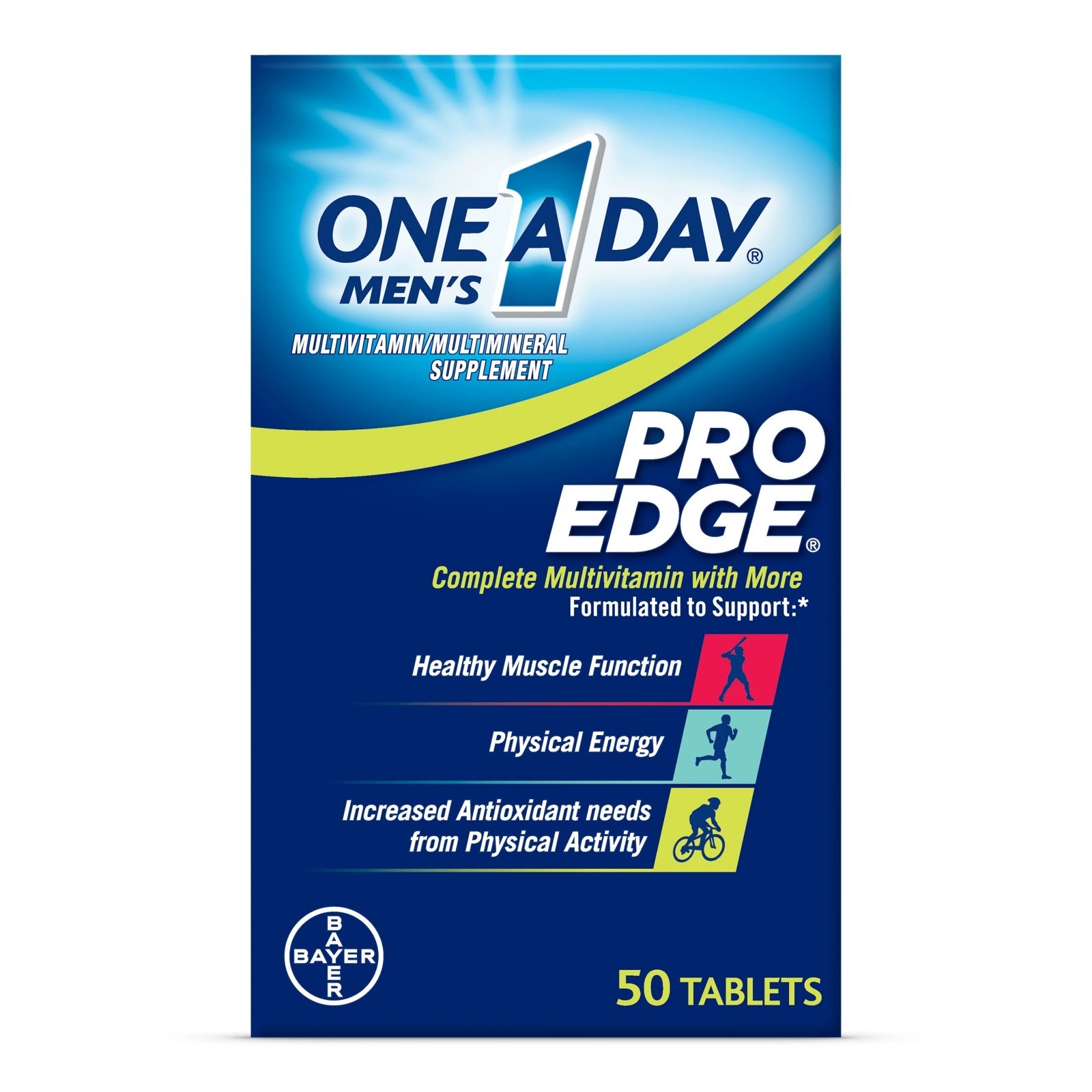 One a Day Men’S Pro Edge Multivitamin, Supplement with Vitamin A,C,D, E and Zinc