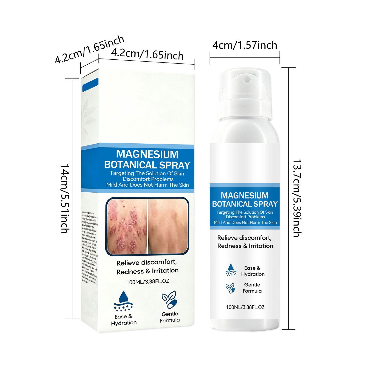 Magnesium Herbal Skin Soothing Spray For Redness, Irritation & Discomfort