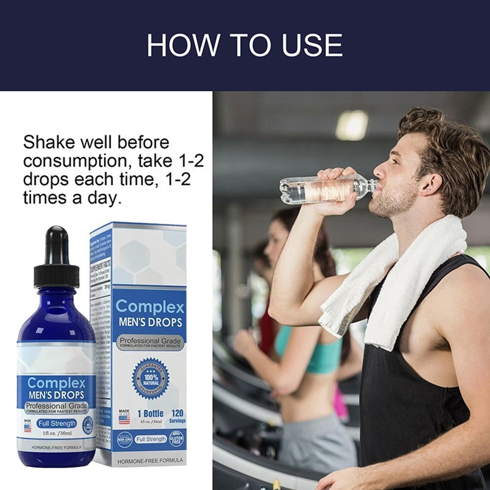 1~10x Secret Male Growth Nutrition Drops,Complex Men’s Drops 30ml for Strong Men