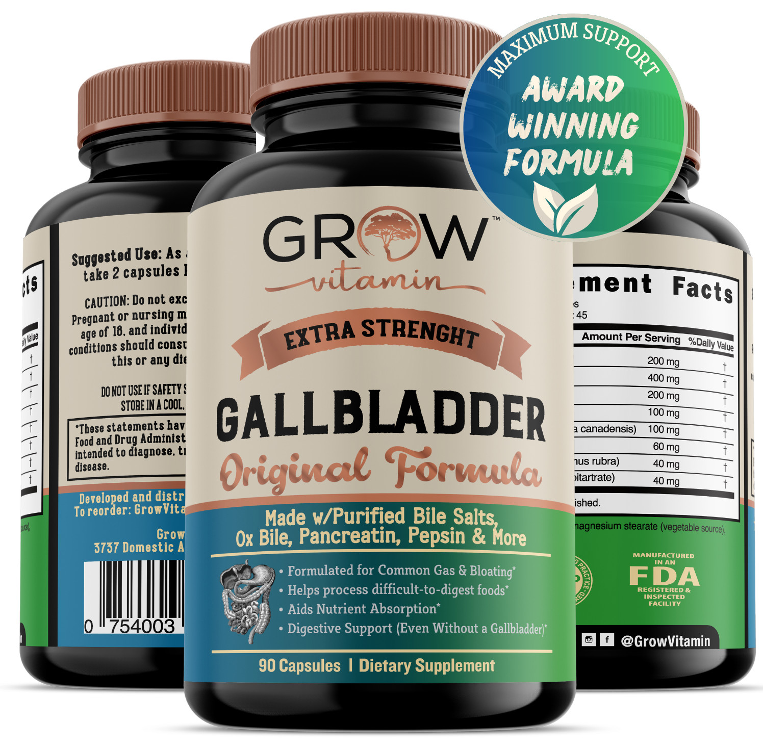 Gallbladder Formula EXTRA STRENGHT💪 Better Digestion, Improved Absorption +MORE