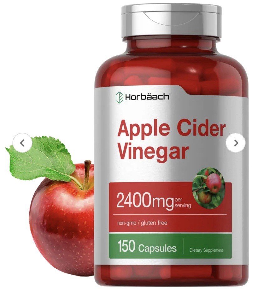 Apple Cider Vinegar Capsules | 2400mg | 150 Count | Non-GMO | by Horbaach