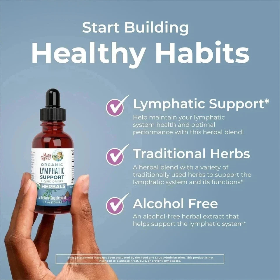 Mary Ruth’s Organic Lymphatic Support 30mL (Alcohol‑Free)