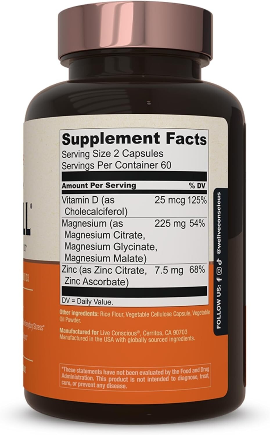 Magwell Magnesium Zinc & Vitamin D3 – Magnesium Glycinate, Malate, & Citrate …