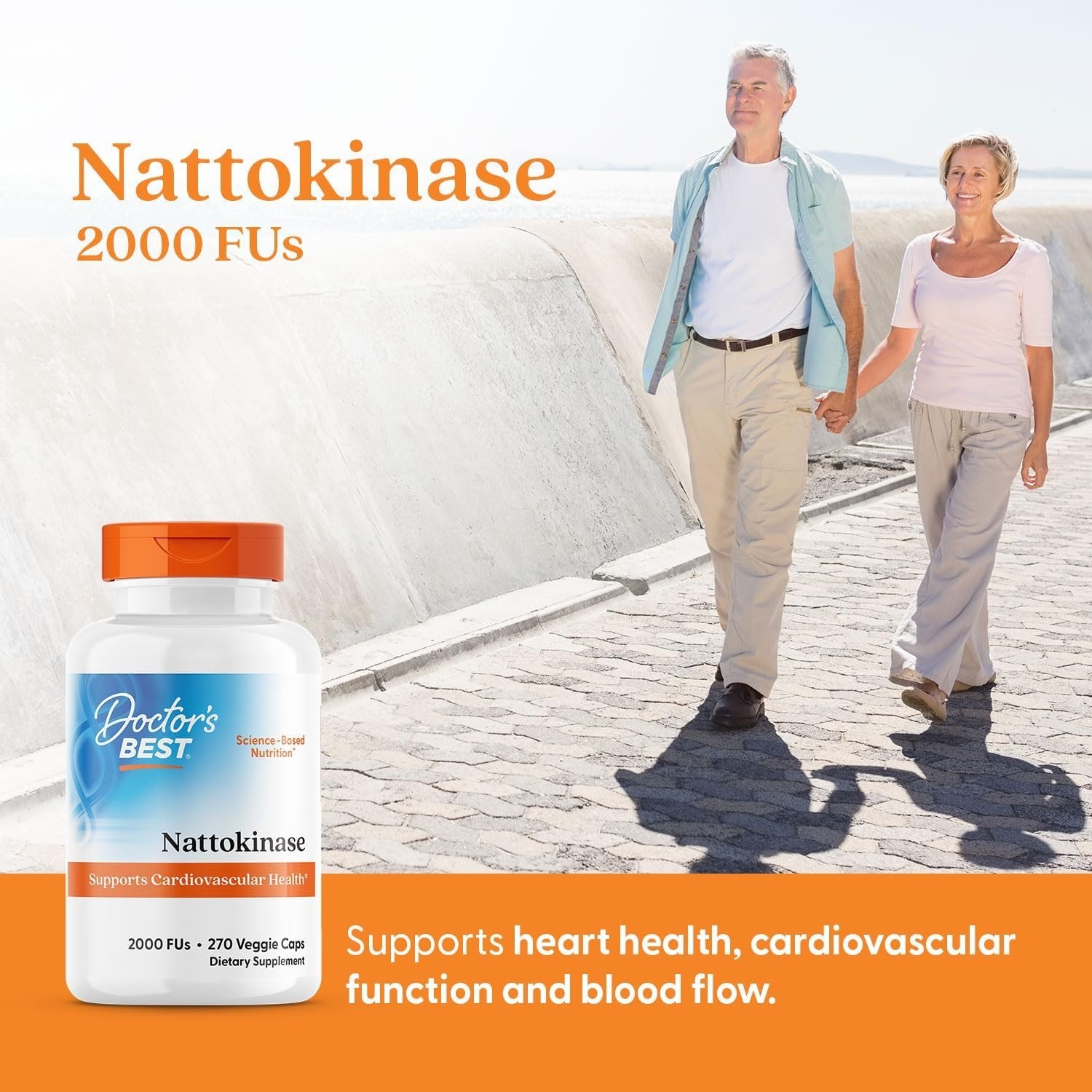 Nattokinase Supplement – 270 Caps for Heart & Circulation Support