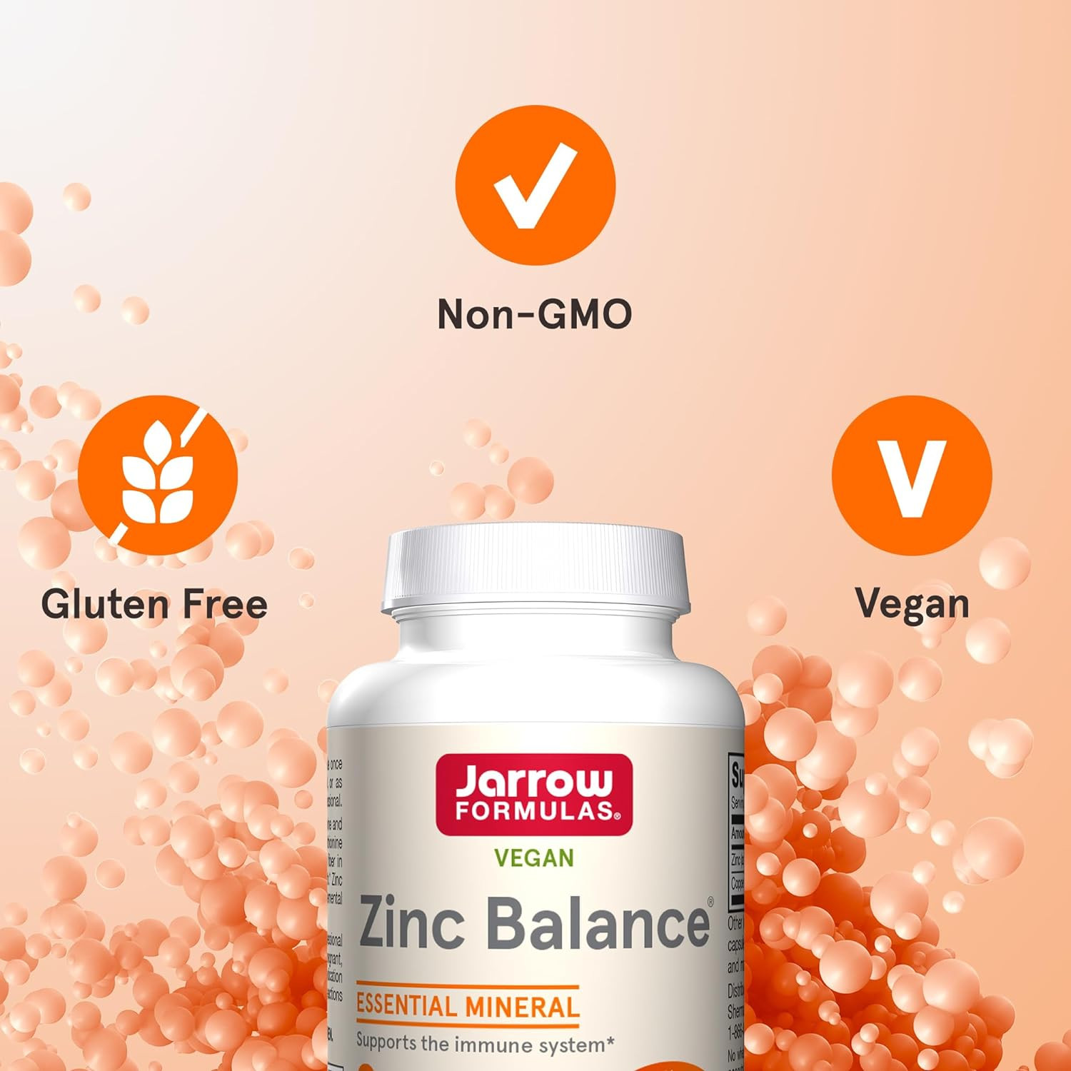 Zinc Balance 15 Mg – 100 Servings (Veggie Caps) – Includes Coppe