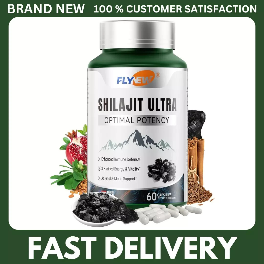 with Shilajit Ultra Optimal Potency, Shilajit Extract Flynew L-Arginine, (Pure)