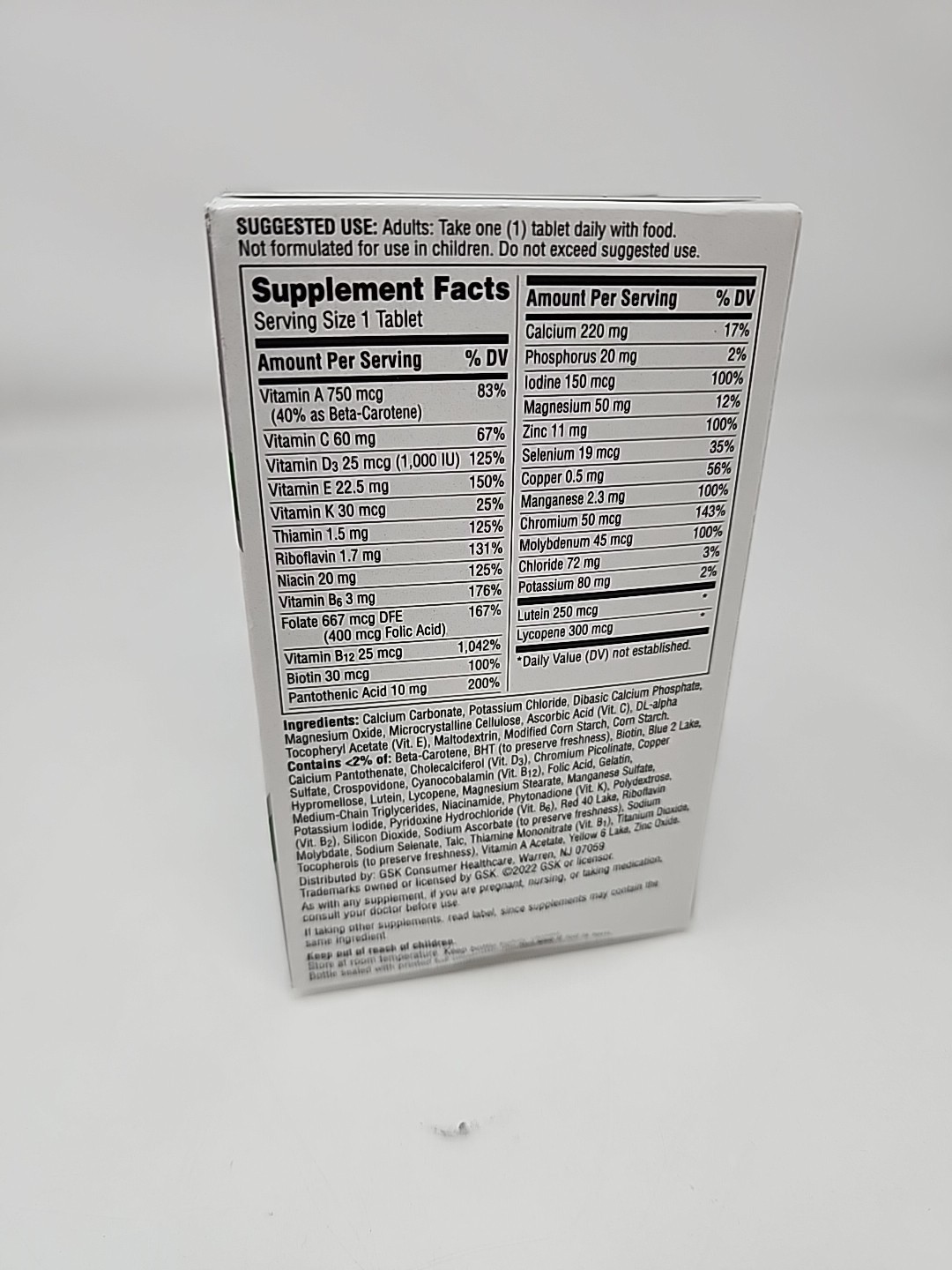 Centrum Silver Multivitamin for Adults 50 Plus 125 Count Exp 03/26