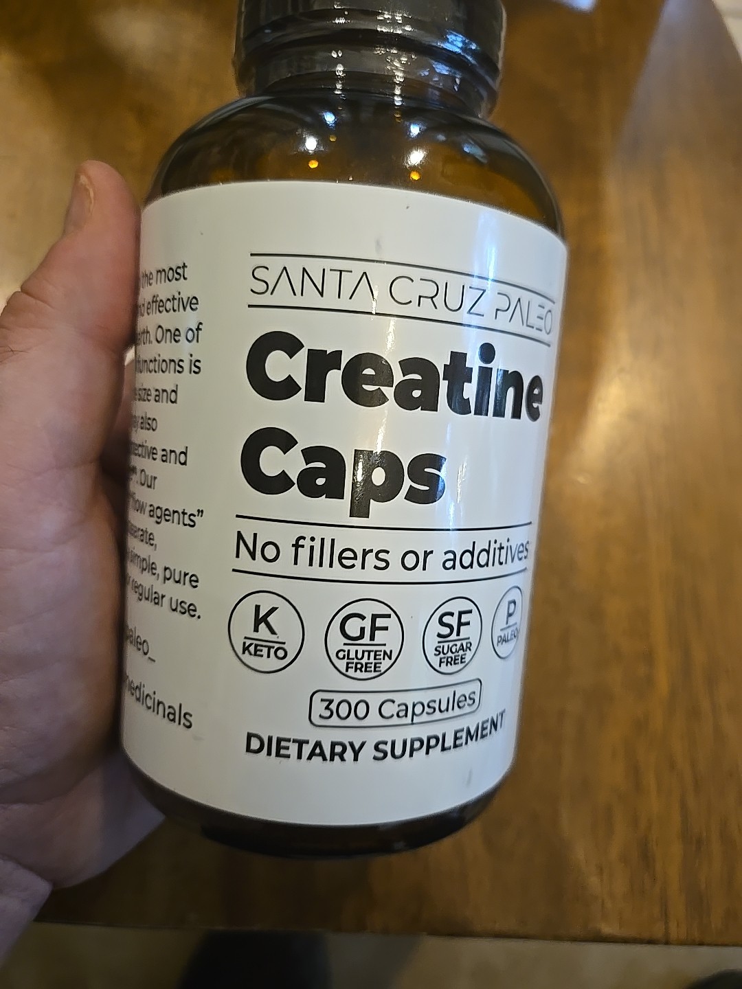 Santa Cruz Paleo Creatine Capsules 300 Capsules New Sealed Bottle