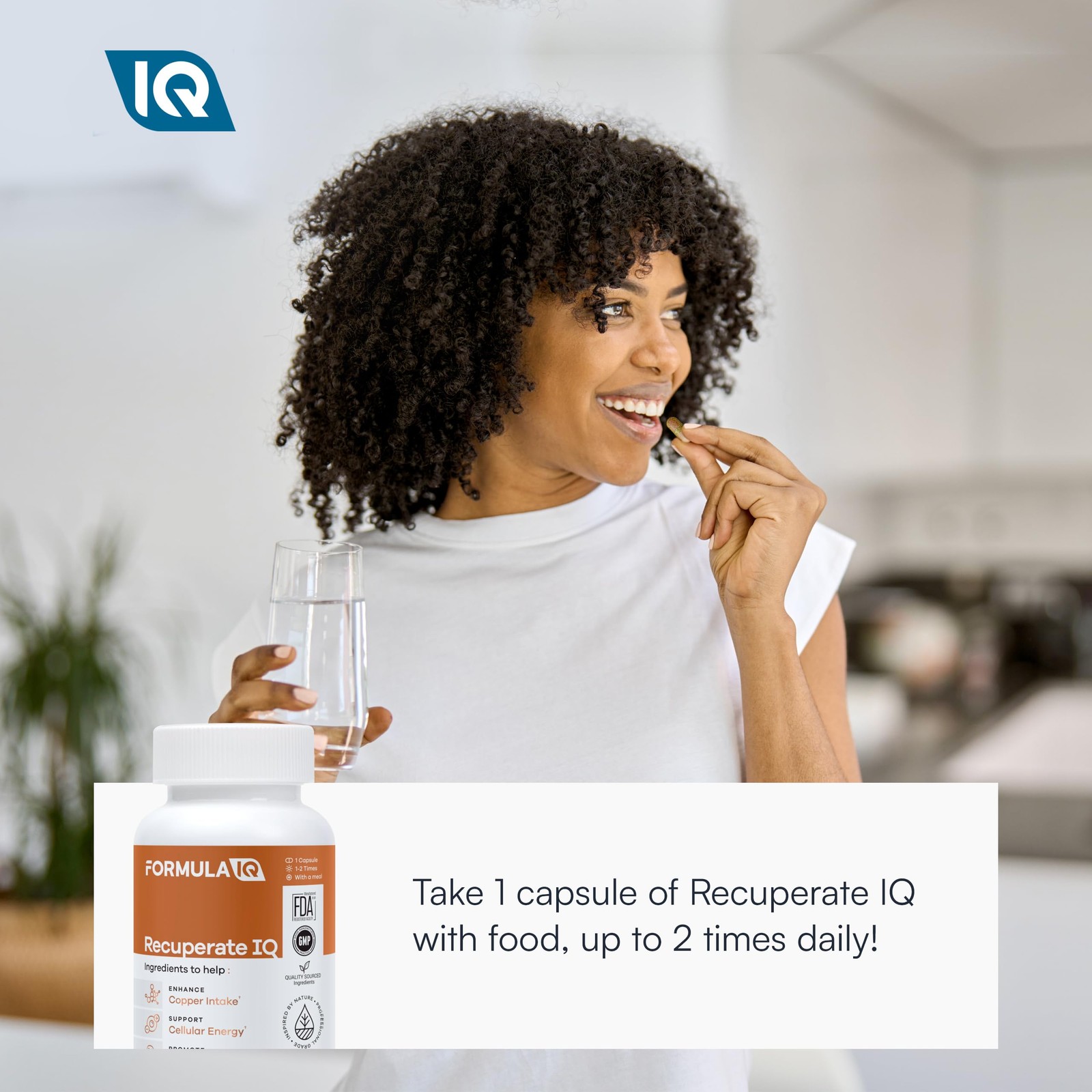 Recuperate IQ 5 in 1 Copper Supplements with Copper Bisglycinate Easy to