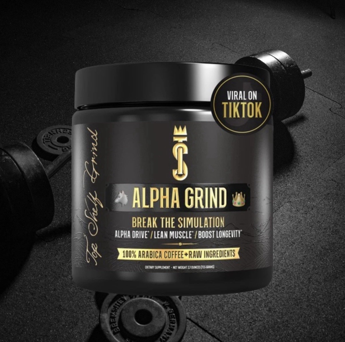 3 Pack – Alpha Grind 100% Arabica – Instant Maca Coffee -Brain Nootropic-Exp9/27