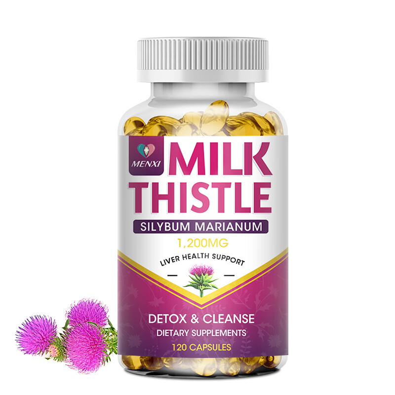 Milk Thistle (Silymarin) Extract 1000mg Supplement Liver Cleanser Liver Detox US