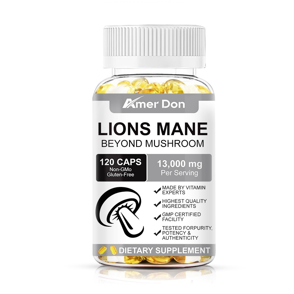 Organic Lion’s Mane Mushroom Complex 13000 mg – MEMORY, FOCUS, STRESS SUPPORT