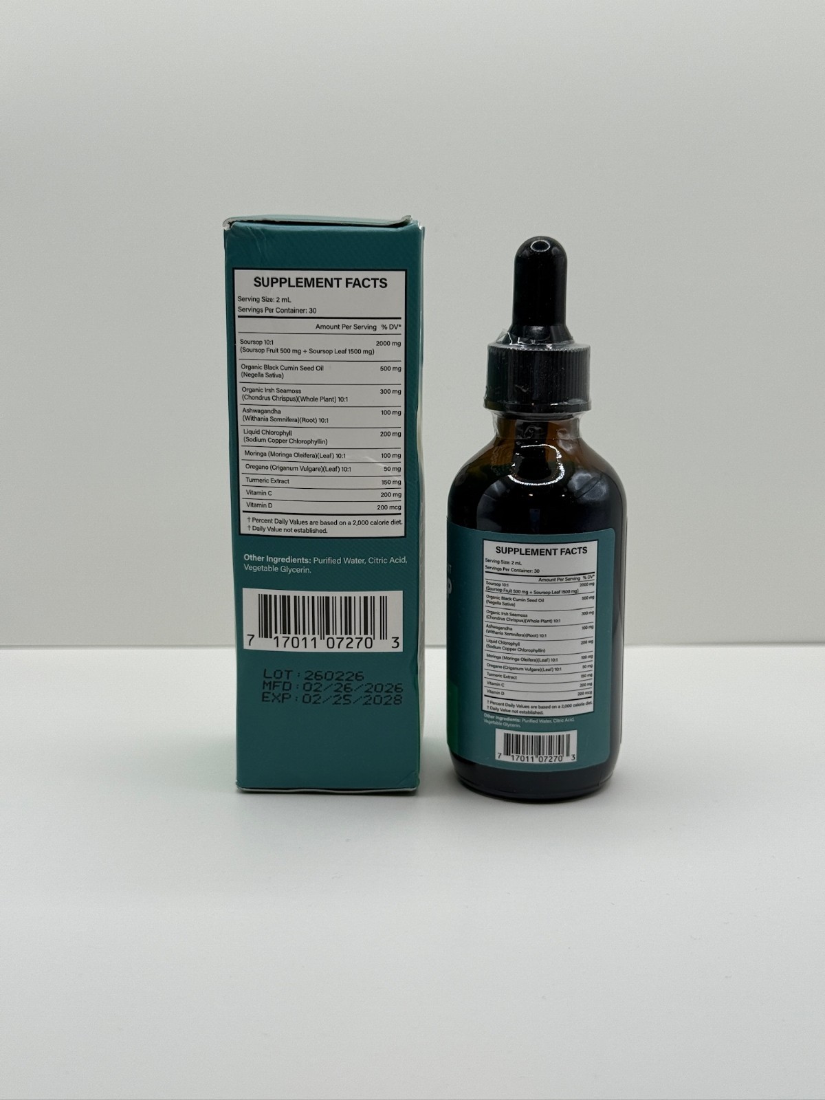 Soursop Liquid Drops 10-in-1 All-in-1 Supplement 2oz 60ml New