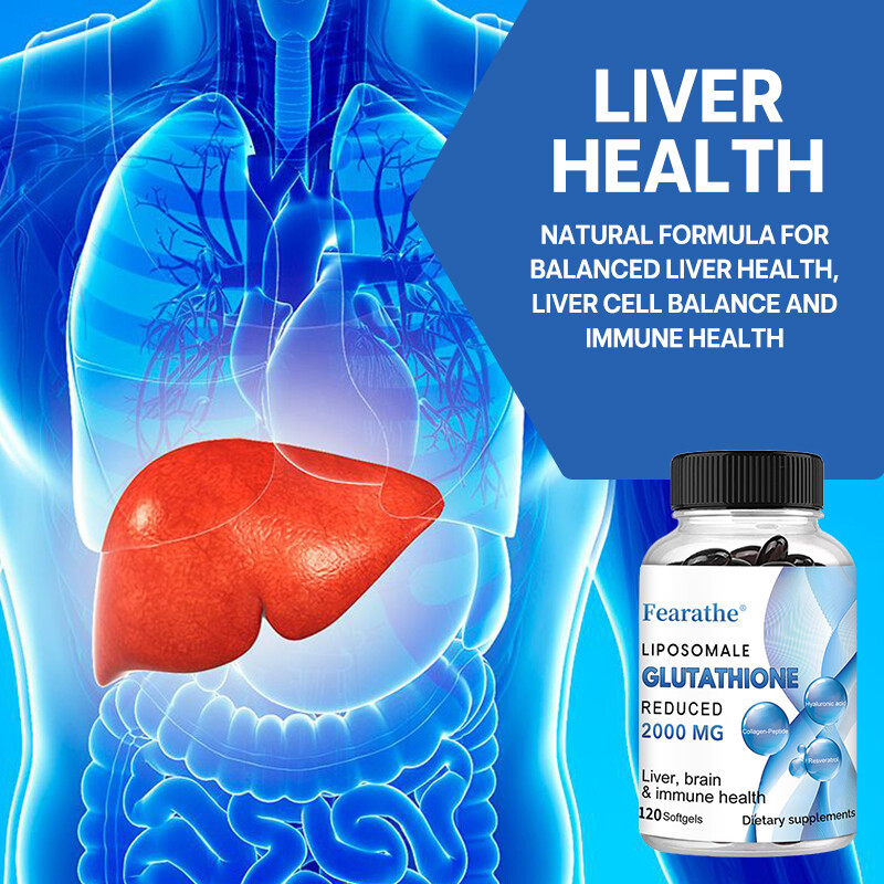 Liposome Glutathione Capsules -Supports liver, brain, and immune system health