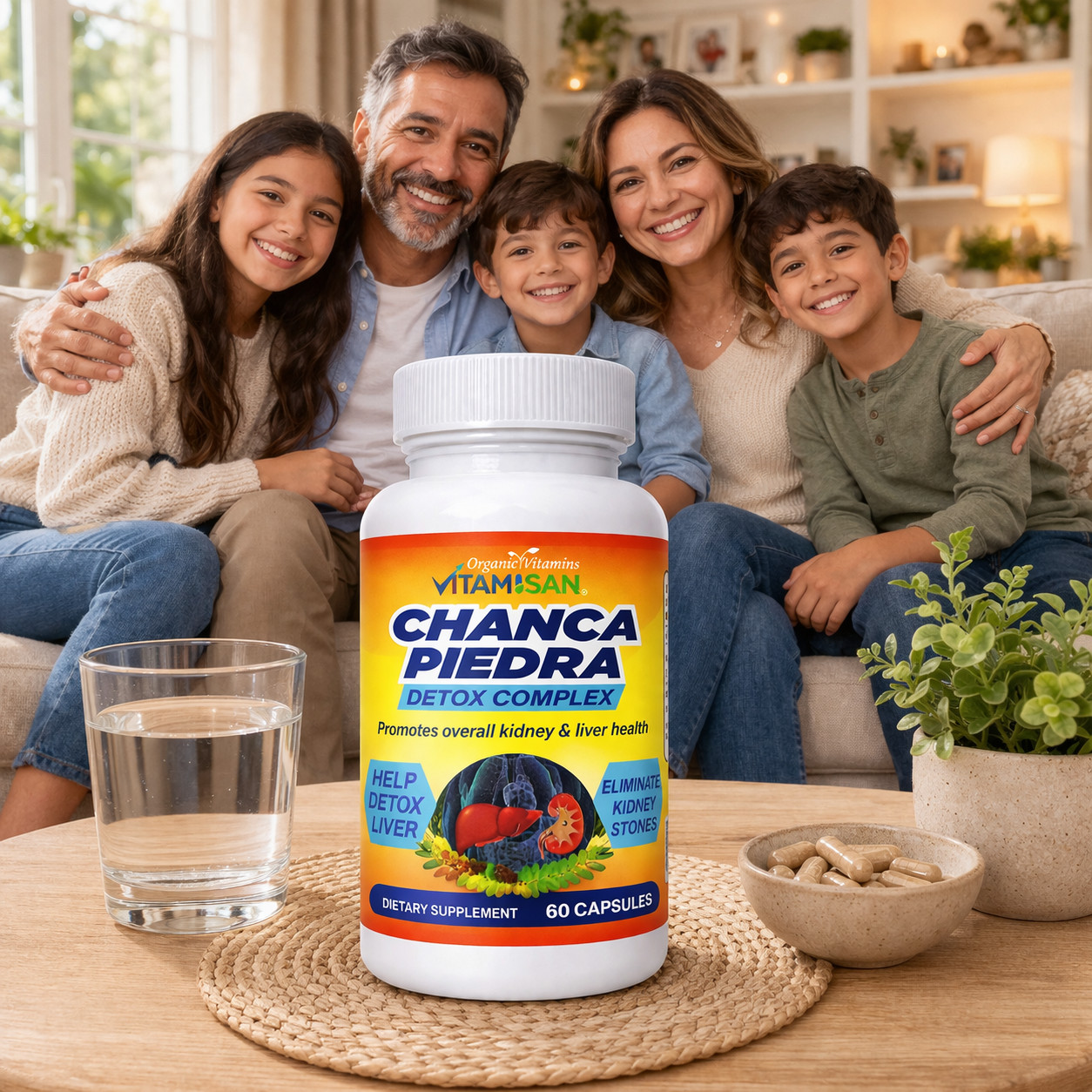 Kidney Health – Organic Kidney Cleanse & Detox – Non-GMO 1000 MG 120 Caps