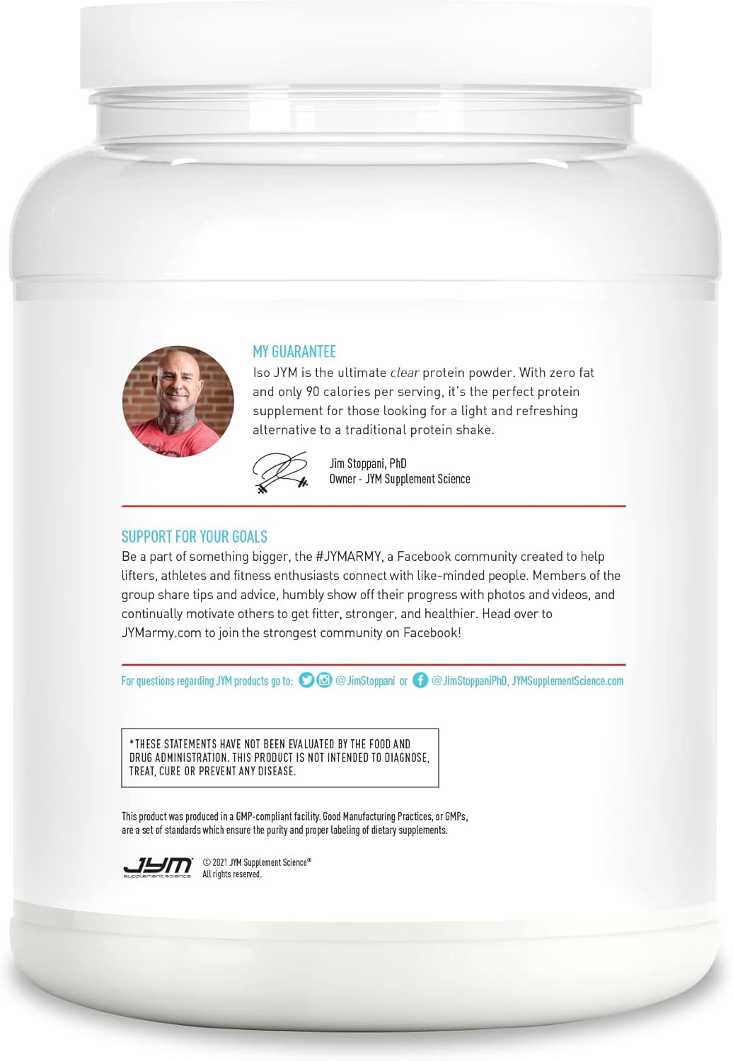 Iso JYM Bombsicle, 90 Calories, 100% Whey Protein Isolate, Zero Fat, Zero Sugars