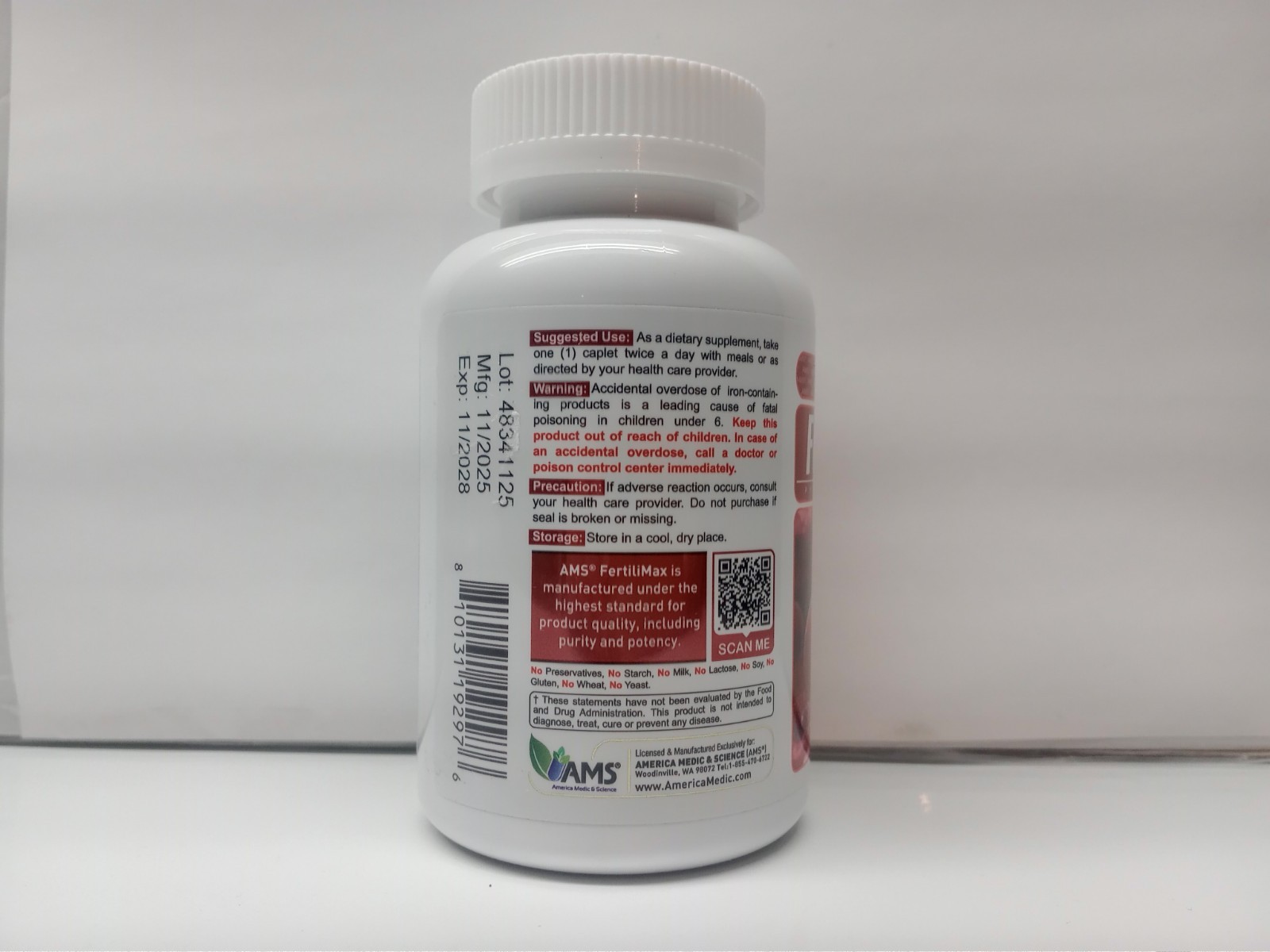 AMS FertiliMax, Fertility Supplements for Women with Folate, CoQ10, DHEA,…