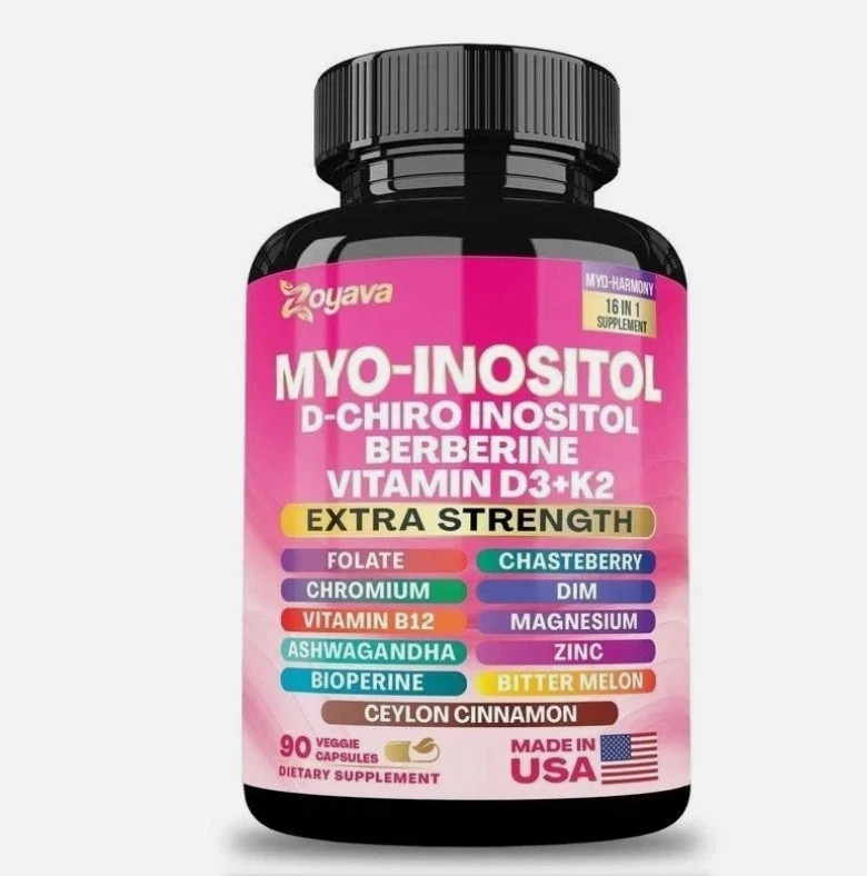 Zoyava Myo-Inositol with D-Chiro Inositol, Berberine, and Vitamin D3+K2