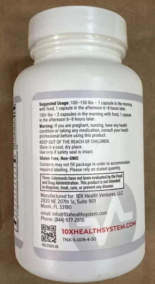 pack of 4 AUTHENTIC 10X Health Optimize Methylated Multivitamin 90 Caps