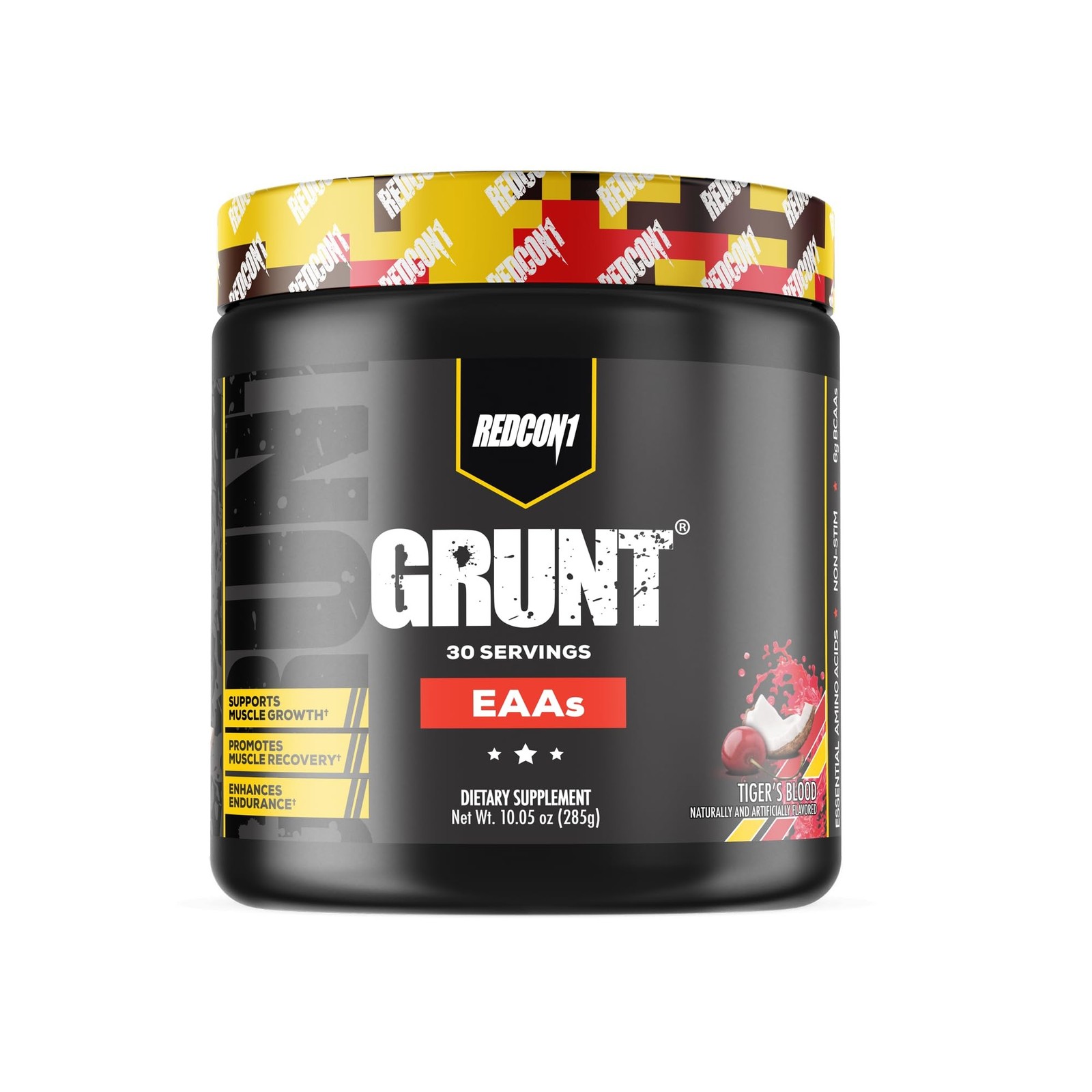 REDCON1 Grunt EAAs, Tiger’s Blood – Sugar Free, Keto Friendly Essential Amino…