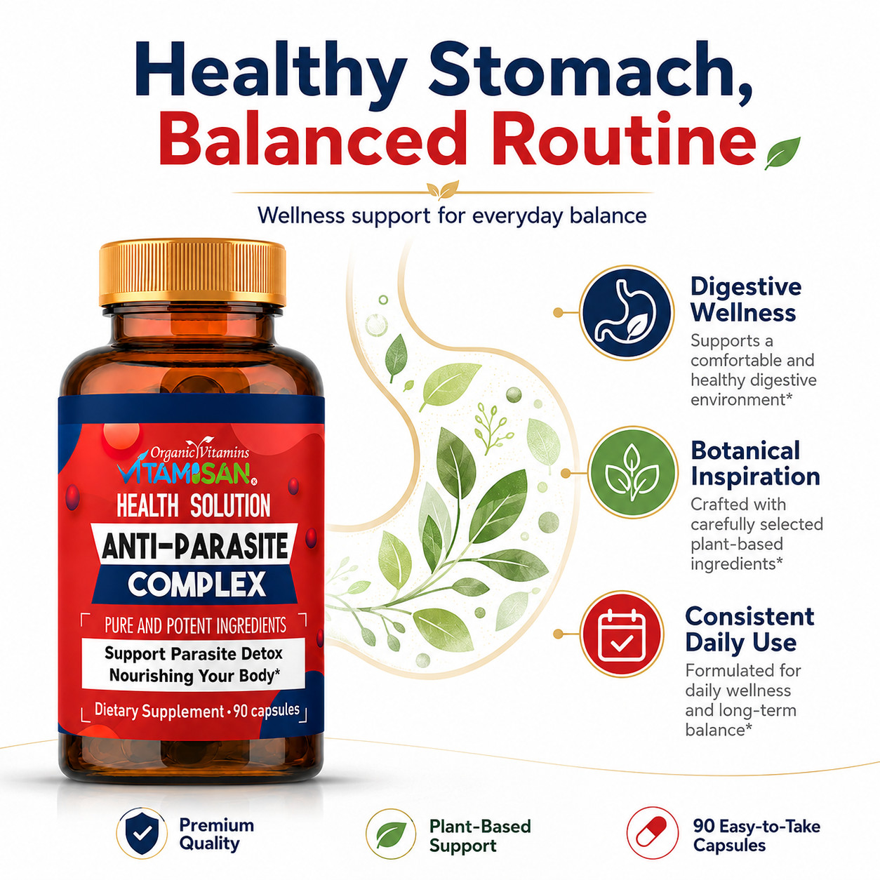 Parasite Binder Capsules 90 Caps – Detox Support, Natural Cleanse Aid