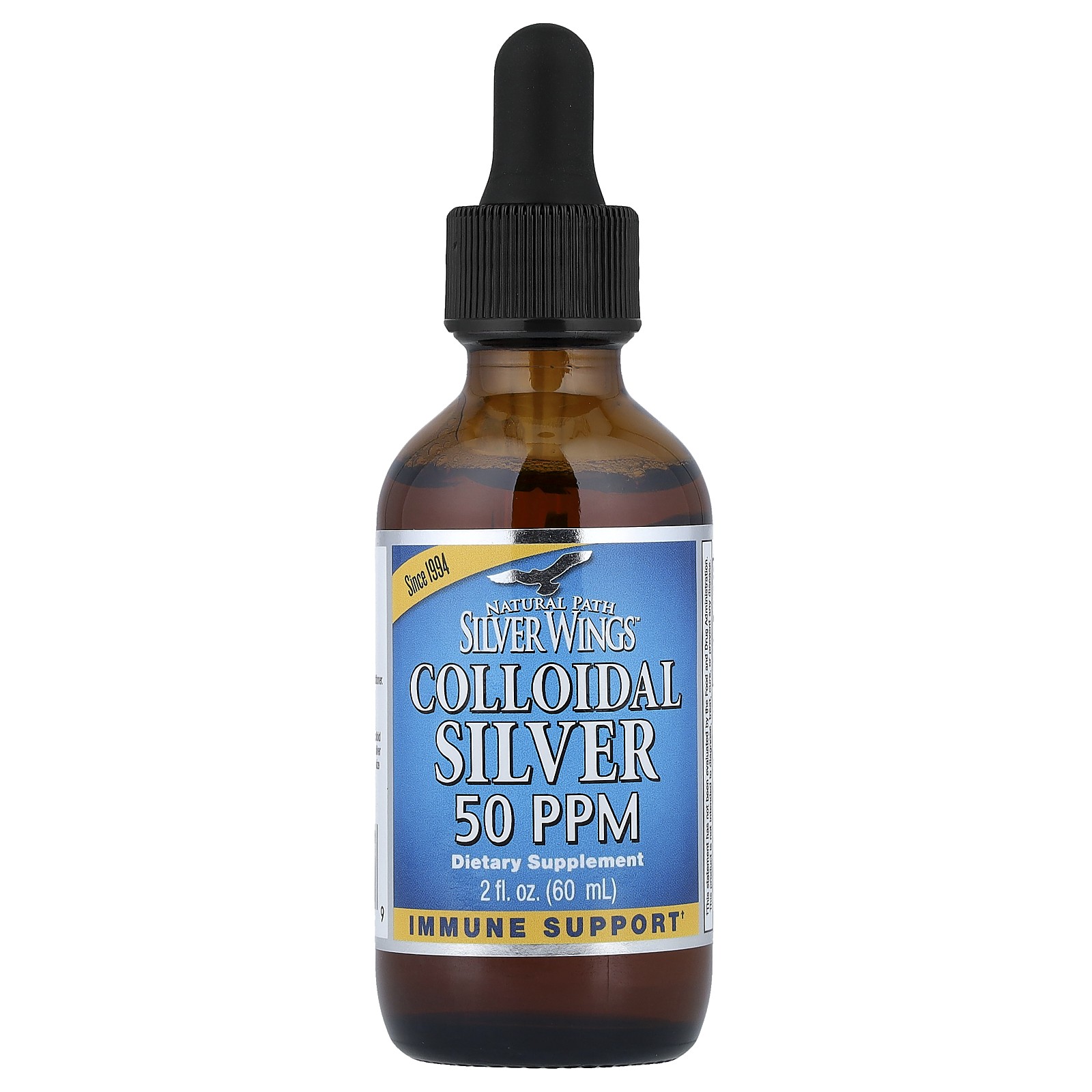 Colloidal Silver, 50 PPM, 2 fl oz (60 ml)