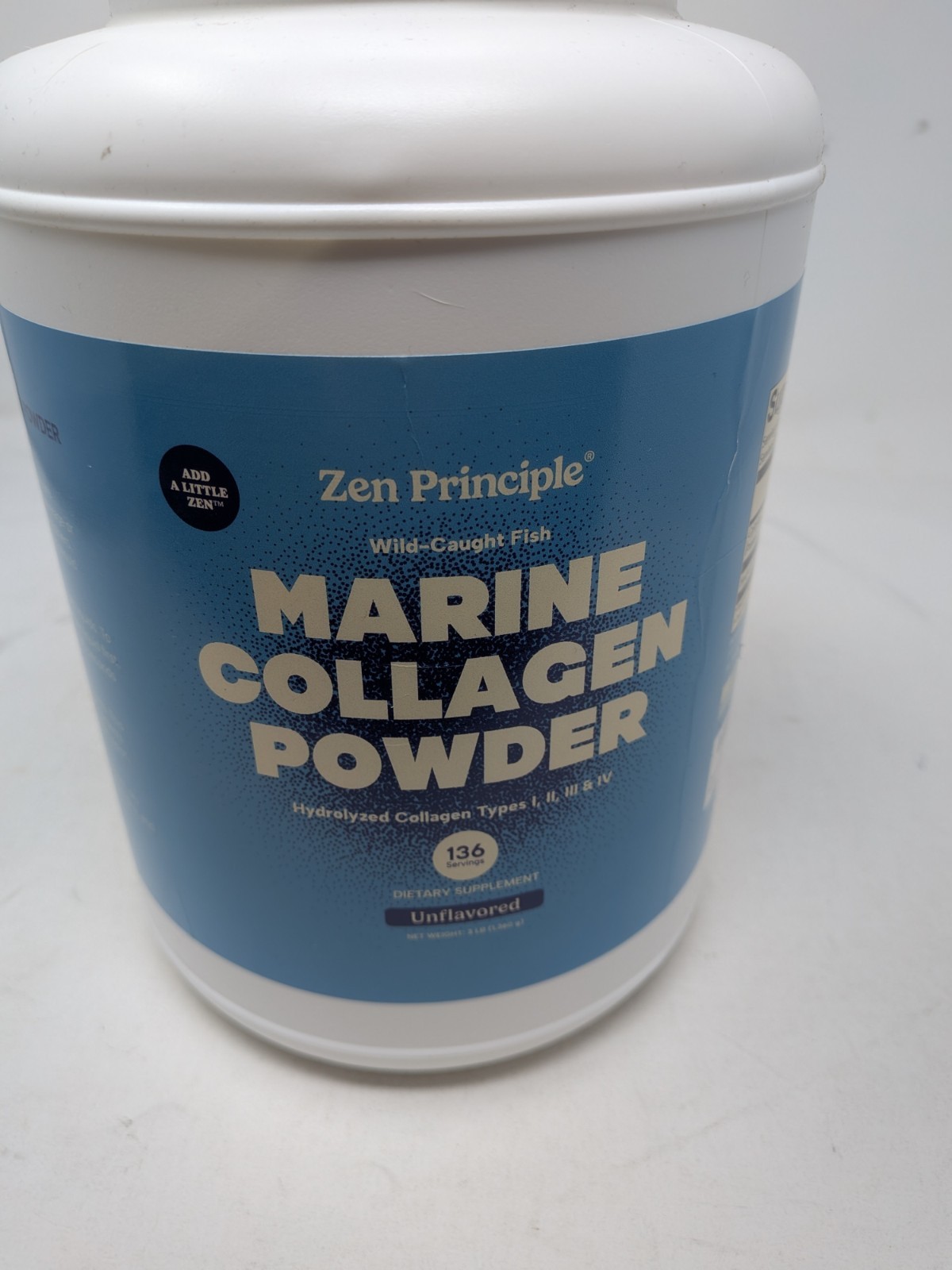 Zen Principle Marine Collagen Powder Hydrolyzed Wild-Caught Fish 3lb