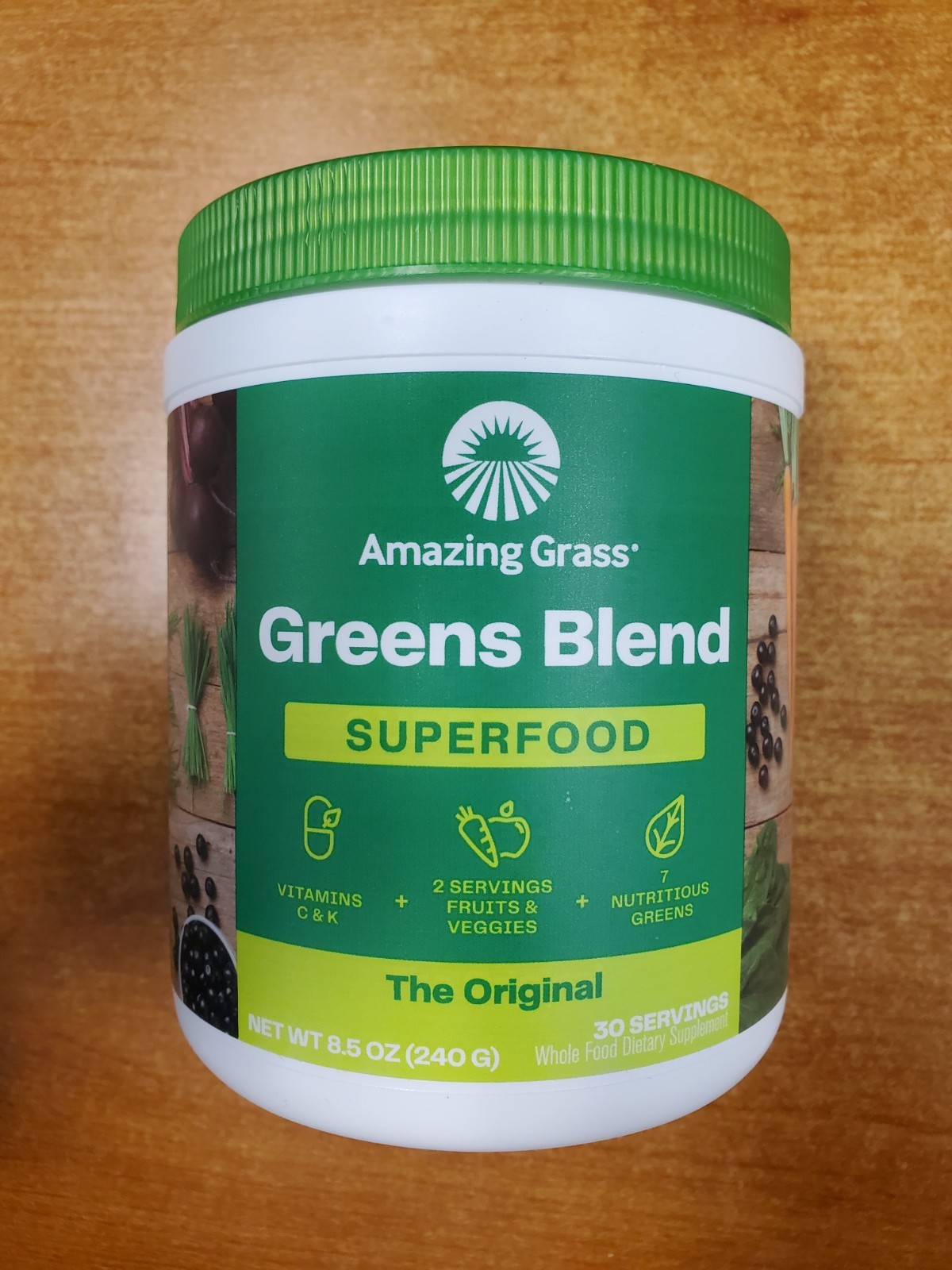 Amazing Grass Super Greens Powder Original 30 Servings Exp 7/31/26 (1002) D2