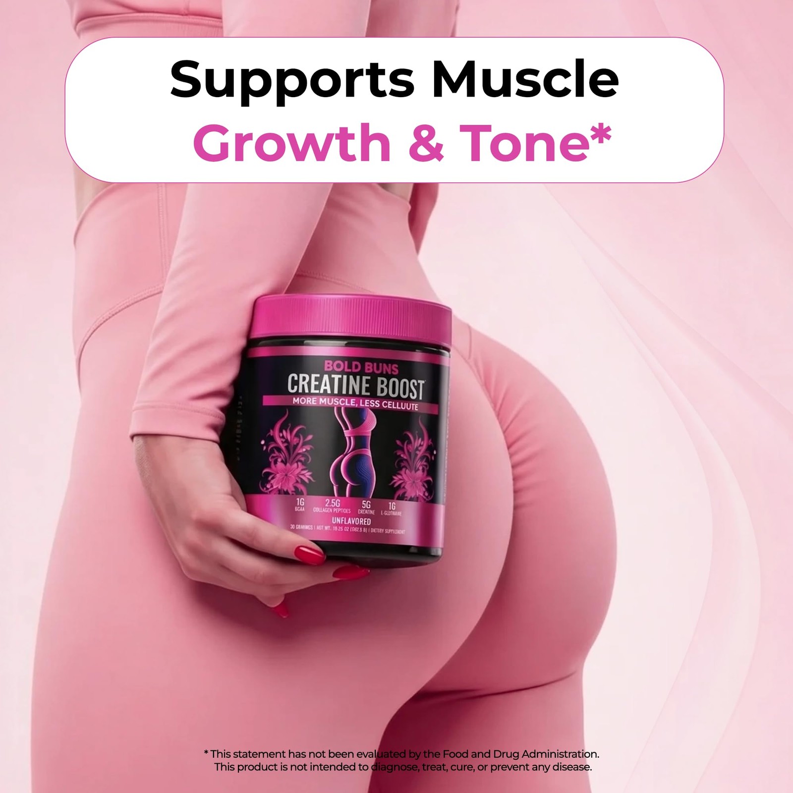Creatine for Women – Supplement with Collagen & BCAA – Supports Muscle Developme