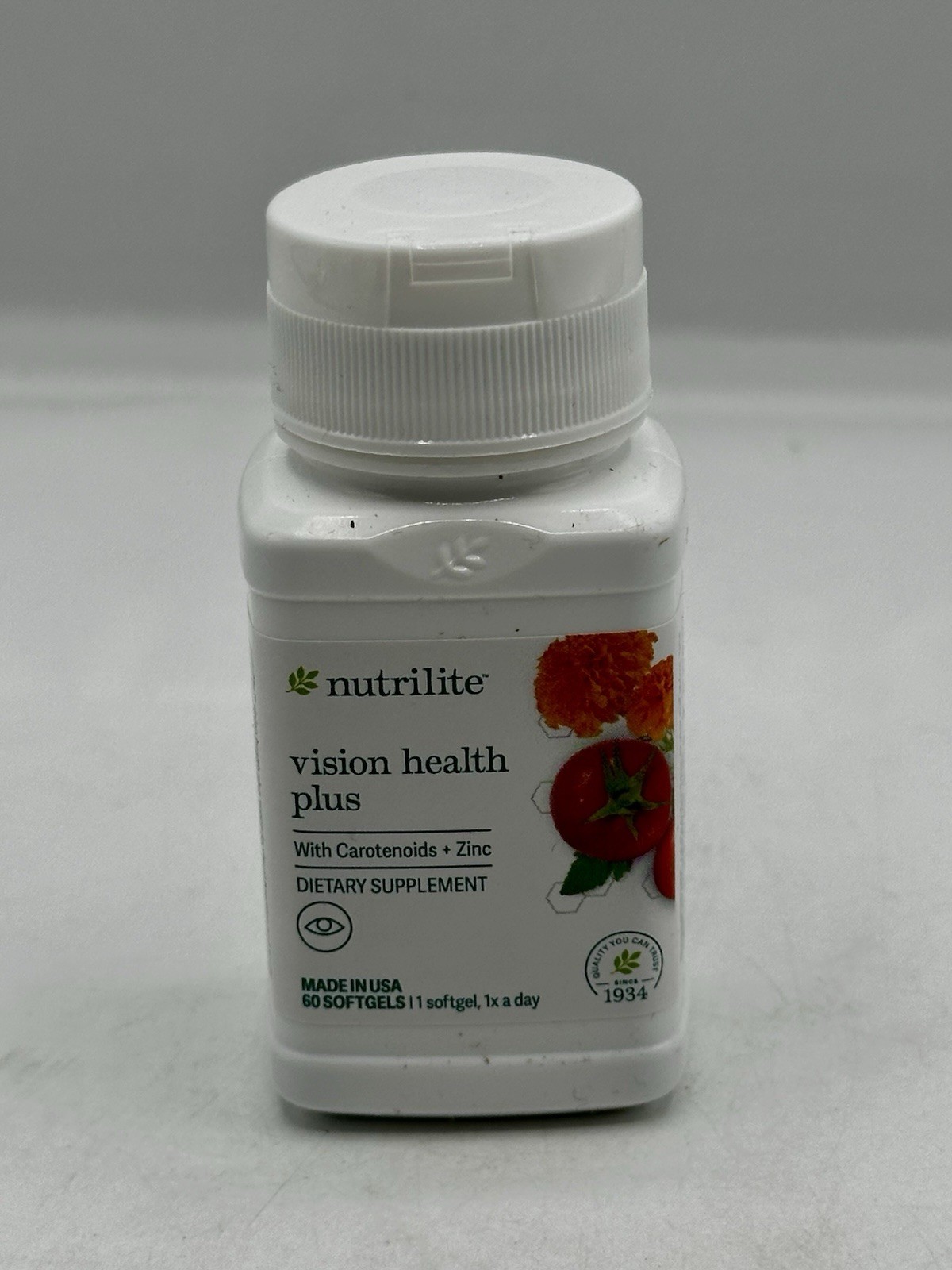 Nutrilite Vision Health Plus Carotenoids Zinc 60 Softgels Exp 01/2028