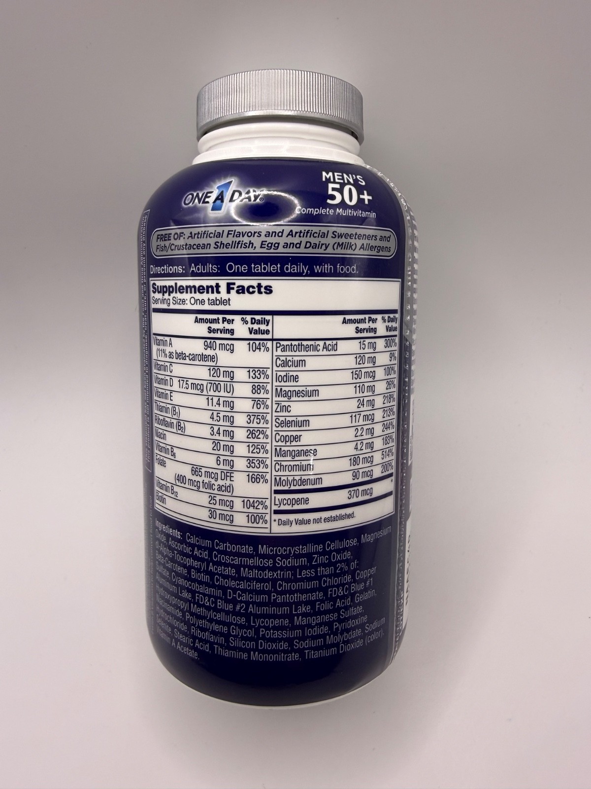 One A Day Men’s 50+ 300 Tablets Complete Multivitamin