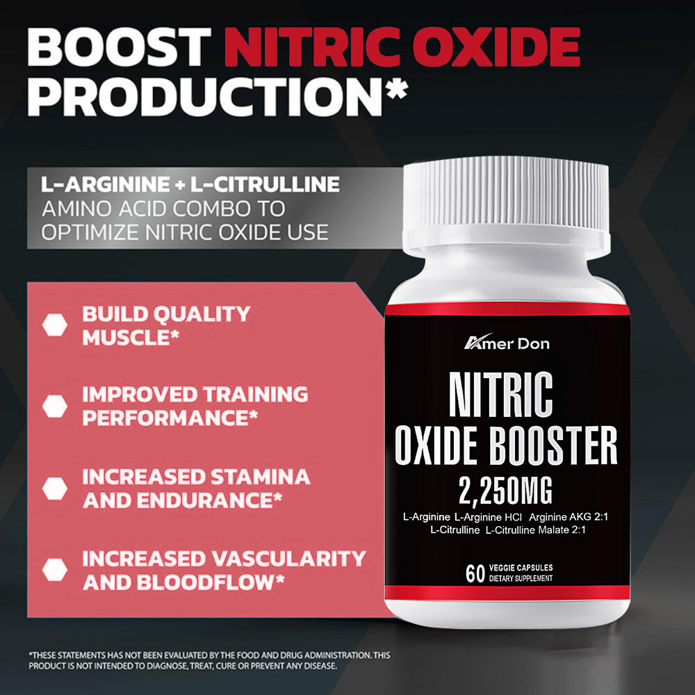 Nitric Oxide L-Arginine Pre Workout+Testosterone Booster,Multivitamin Men’s,Test
