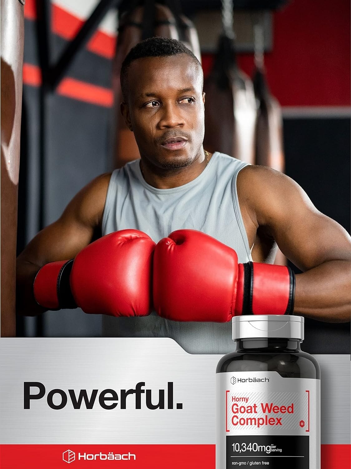 Horny Goat Weed Complex | 10,340 mg | 180 Capsules | Vegetarian | by Horbaach