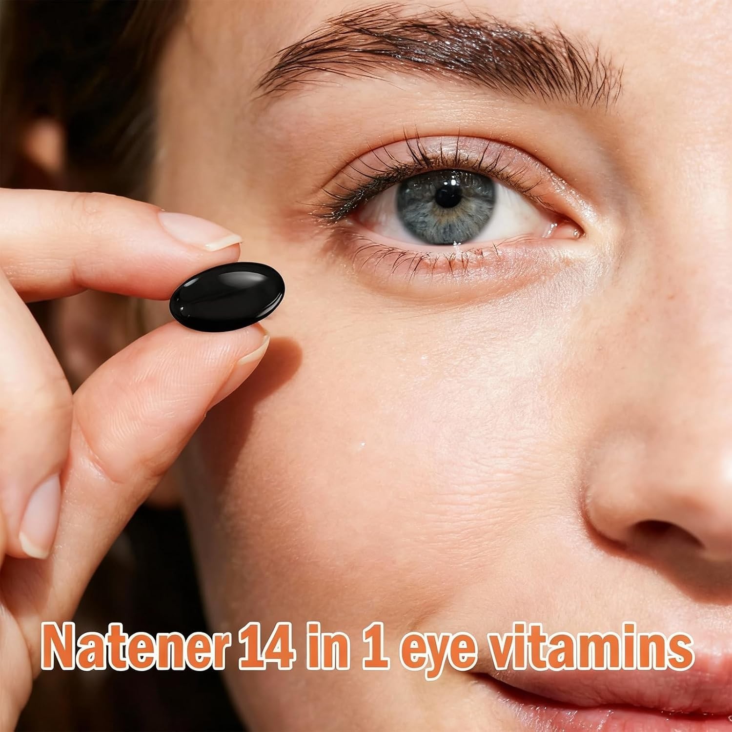 Natener 14 in 1 Eye Vitamins Lutein Zeaxanthin Astaxanthin Omega 3 Support