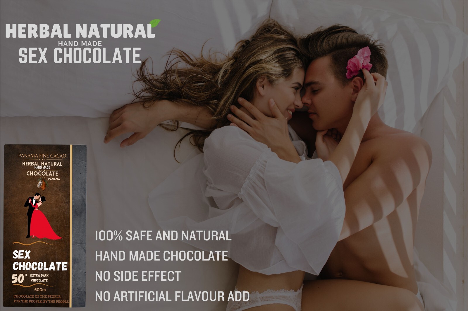 Extra Dark Chocolate Sexual Perform For Men Women 60g FS buy 1 get 1 free#