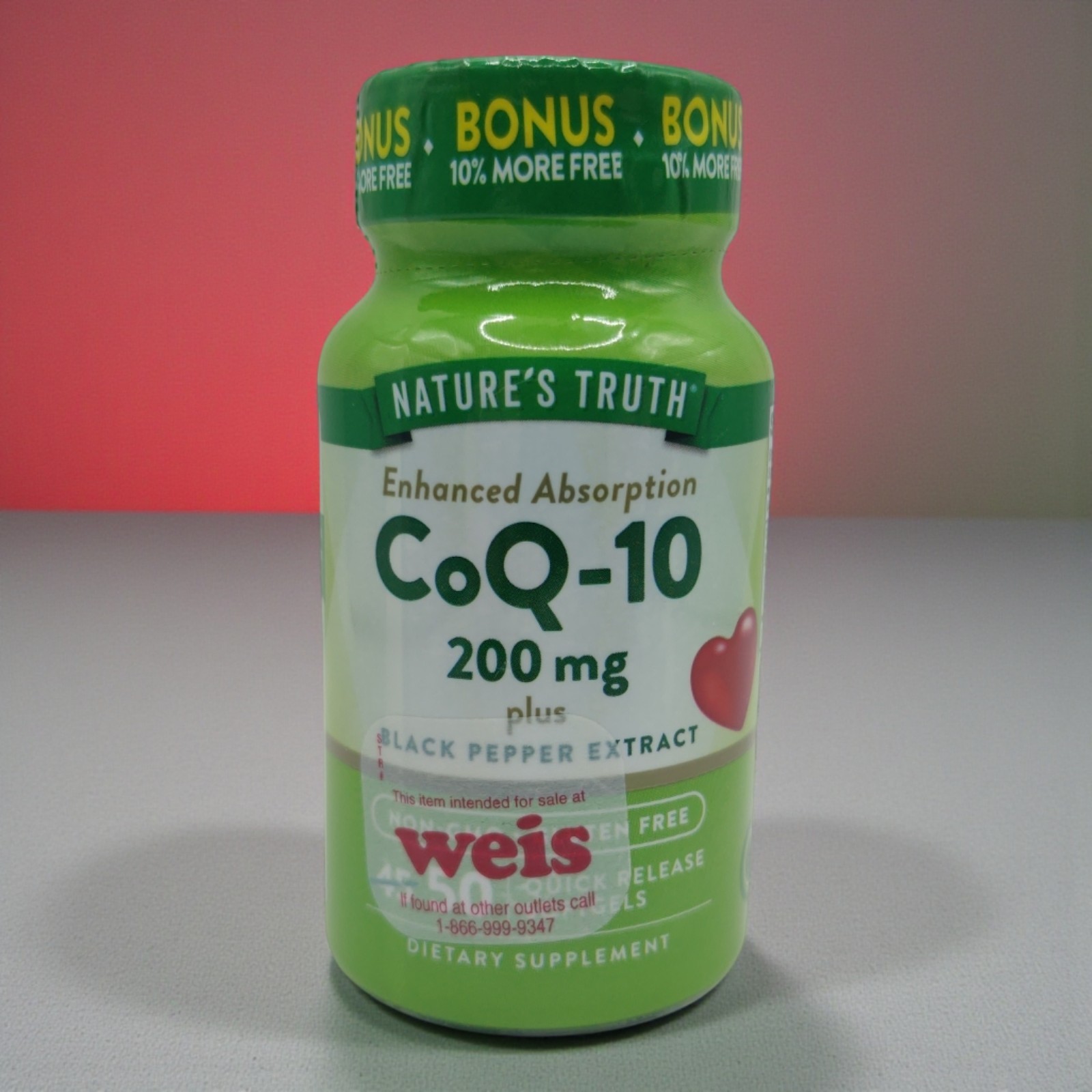 Natures Truth CoQ-10 200mg 50 Softgels EXP 5/2027 One Bottle Brand New