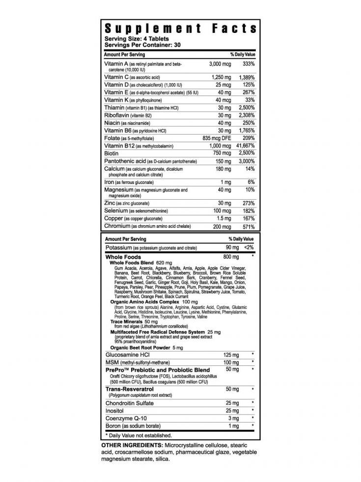 Youngevity Dr. Wallach Beyond Tangy Tangerine BTT 2.0 Tablets ( 4 Pack)
