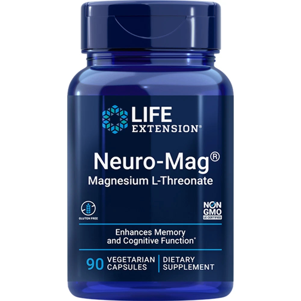 Neuro-Mag Magnesium L-Threonate from 2000 mg Magtein – Life Extension 90caps