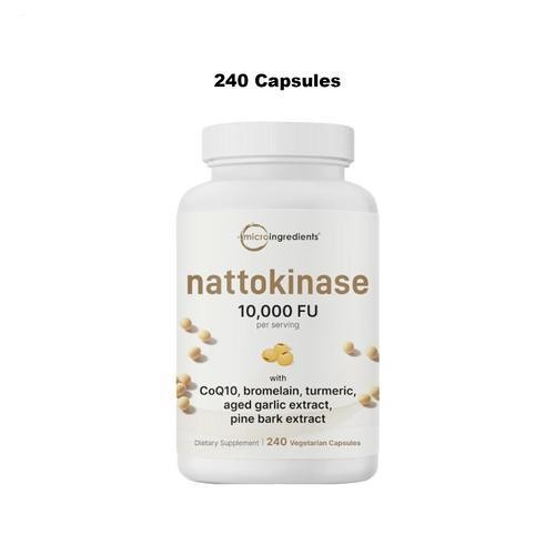 micro nattokinase ingredients 10,000 fu per serving 240 count (package of 1)