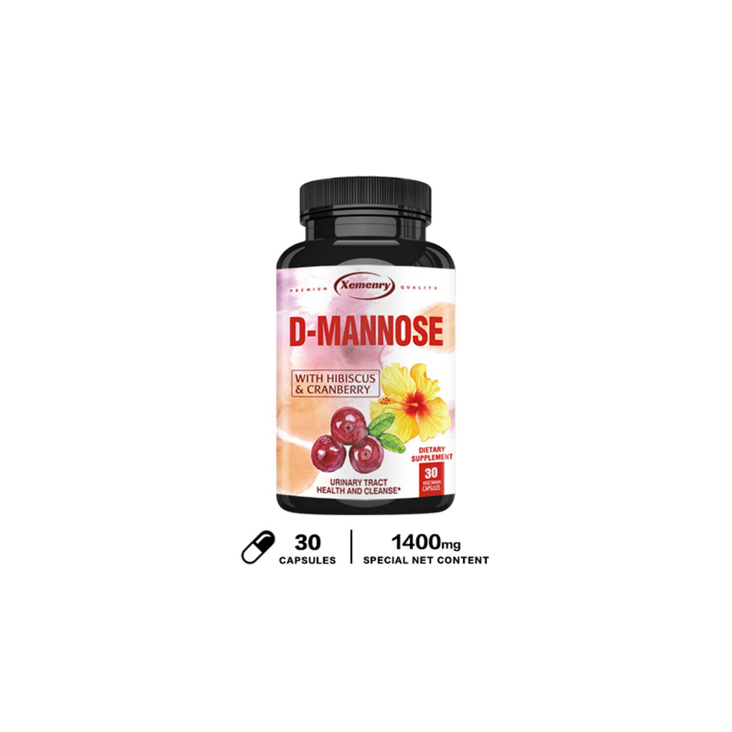 D-Mannose Capsules 1400mg-Support & Cleanse,Bladder Health,Support Immune System