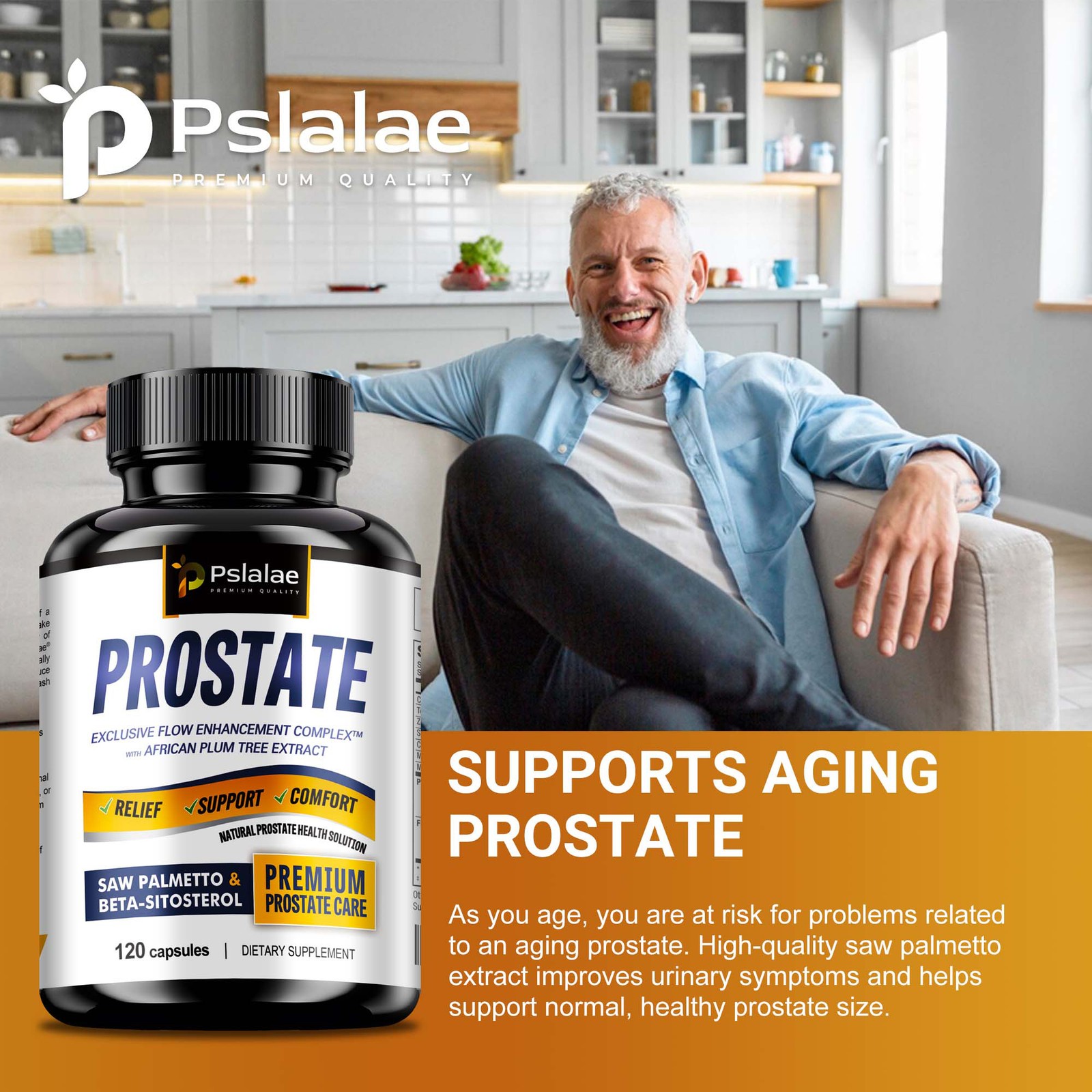 Prostate – Stinging Nettle, Saw Palmetto, Beta-Sitosterol – Urinary Tract Health