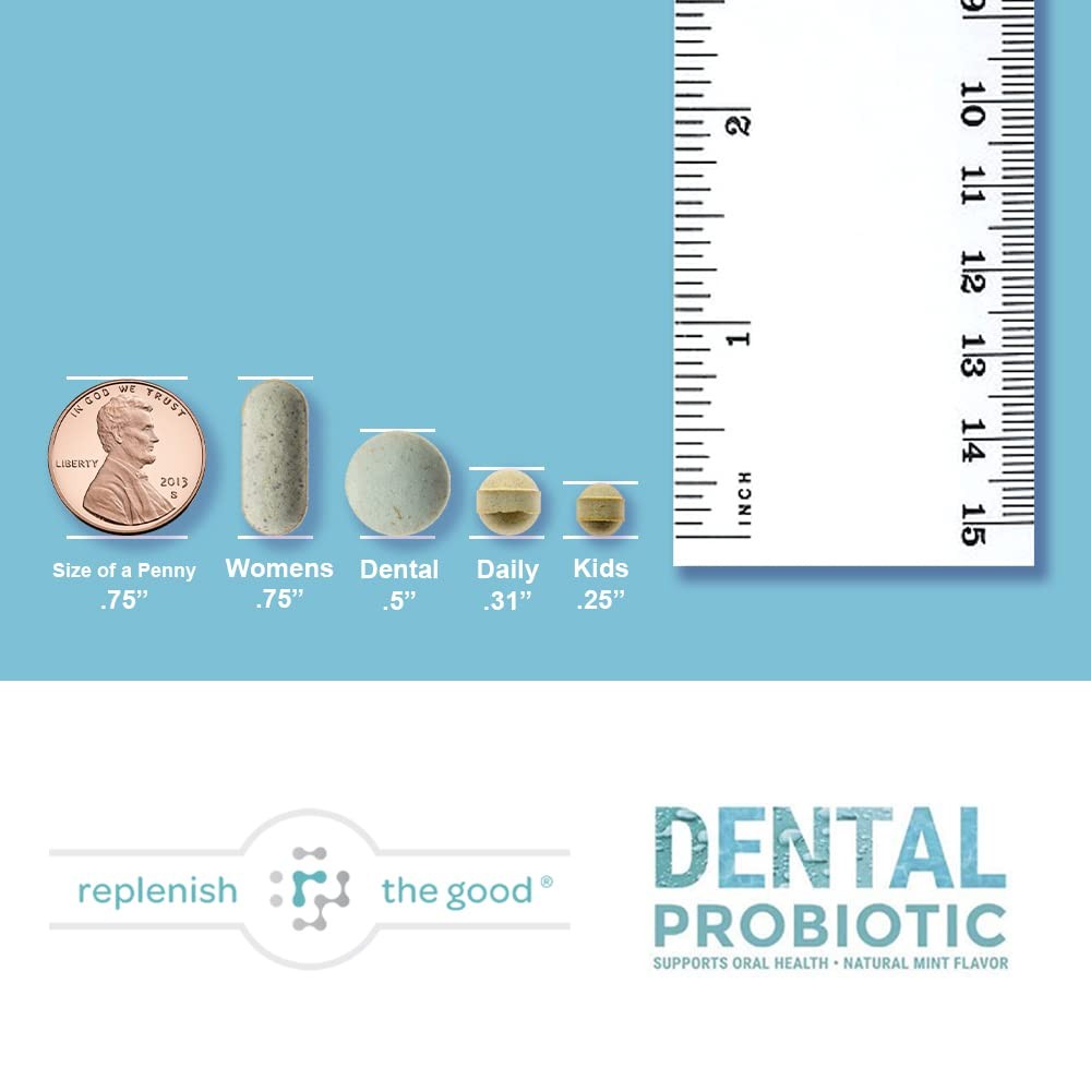 Dental Oral Probiotic, 60 Chewable Tablets – Supplements w/BLIS K12 & M18 – B…