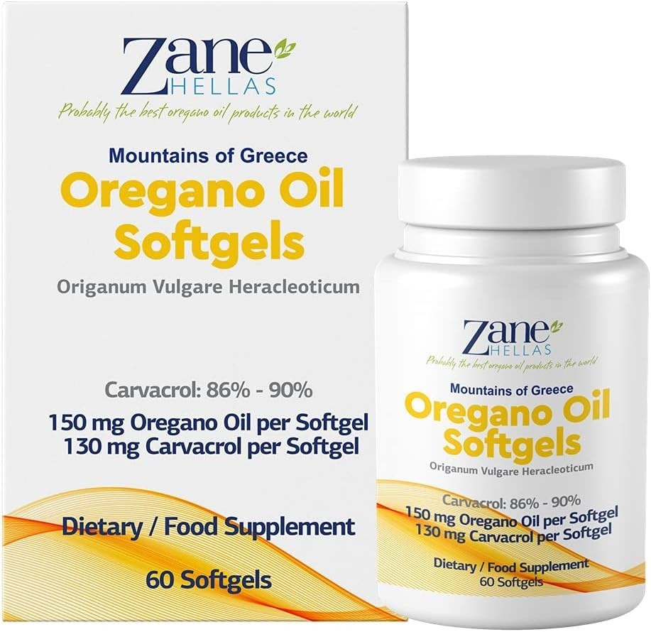 130 mg Carvacrol – 150 mg Oregano Oil per Softgel. World Highest Concentratio…