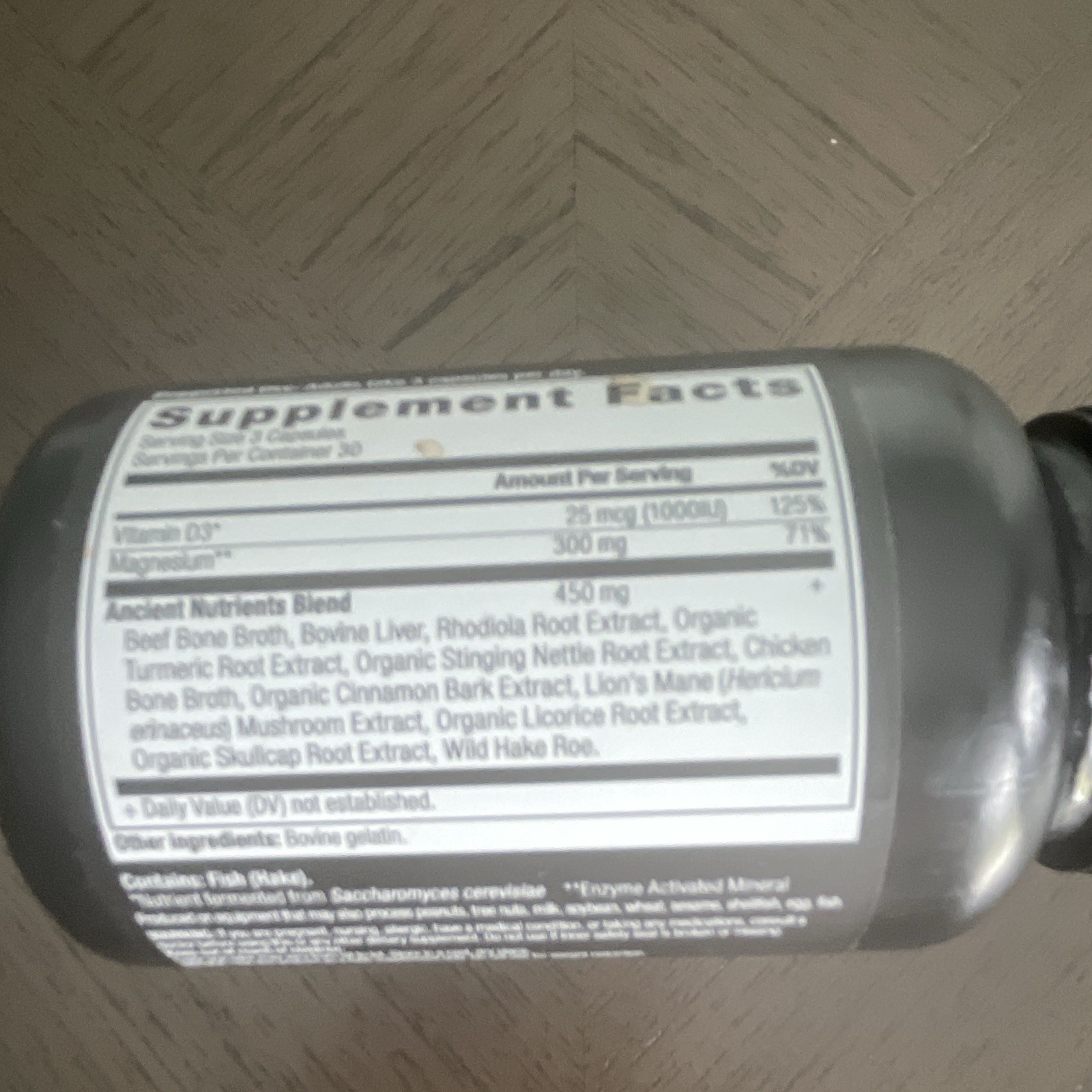 Ancient Nutrition Magnesium With Vitamin D3 Adaptogenic Herbs 90 Capsules 3/28