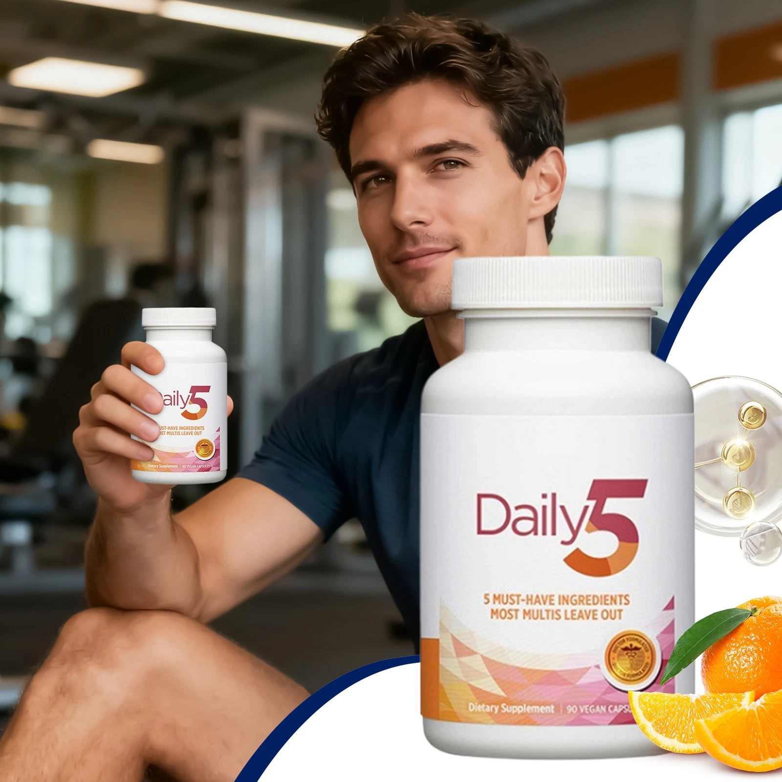 1-3 Bottles Doctors’ Preferred Daily5 Dietary Vegan Capsules 90 Supplement