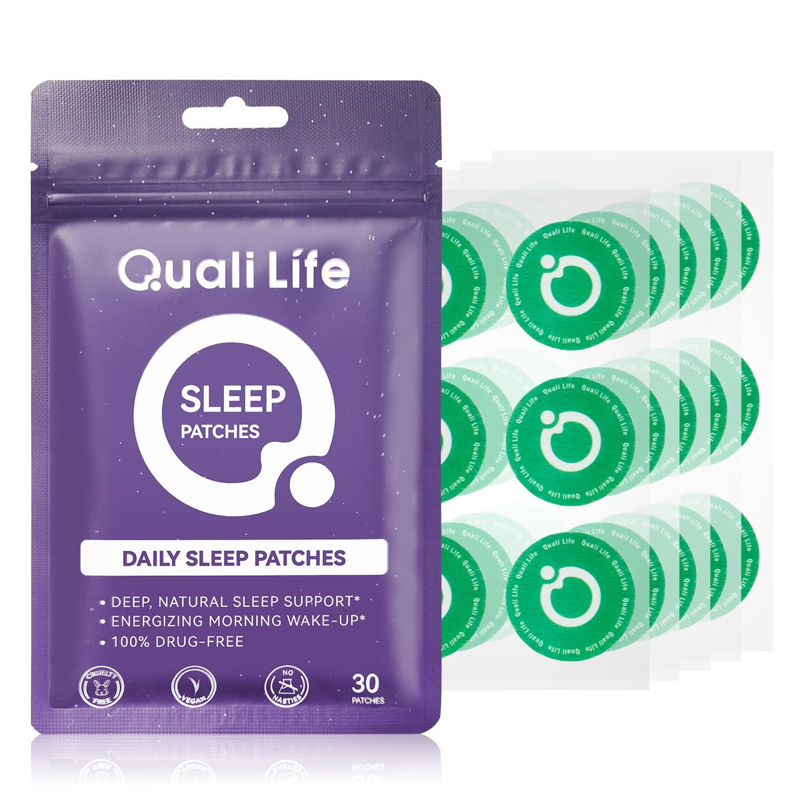 Sleep Patches for Adults Extra Strength, Long-Lasting Night with Natural 30Patch